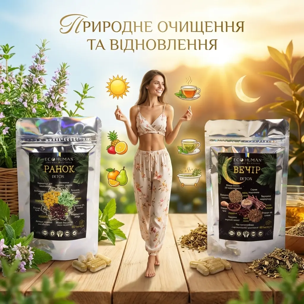 РАНОК + ВЕЧІР DETOX — схема прийому